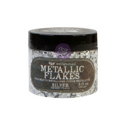 Finnabair Art Ingredients Metal Flakes, foliohiutaleet, sävy Silver