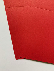 Korttipohja, Satin, punainen, 13.5 x 27 cm, 10 kpl