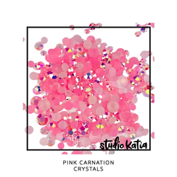 Studio Katia koristeet Pink Carnation, tekokristallit