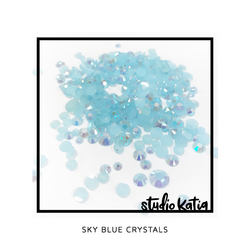 Studio Katia koristeet Sky Blue, tekokristallit