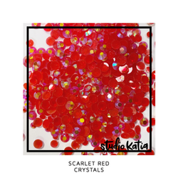 Studio Katia koristeet Scarlet Red, tekokristallit
