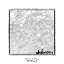 Studio Katia koristeet Icy Sparkle Crystals, tekokristallit