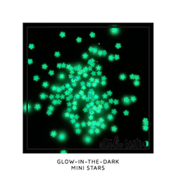 Studio Katia koristeet Glow-In-The-Dark Mini Stars