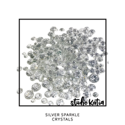 Studio Katia koristeet Silver Sparkle Crystals