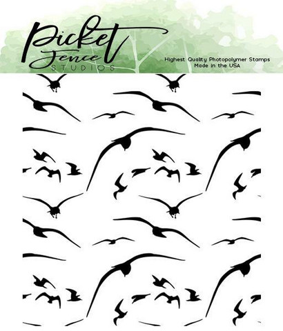 Picket Fence leimasin Birds in Flight