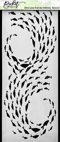 Picket Fence sapluuna Slimline Fish for Infinity