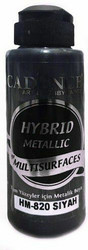 Cadence Hybrid Metallic Acrylic -akryylimaali, sävy Black, 120 ml