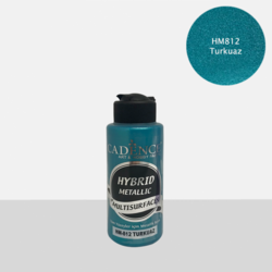 Cadence Hybrid Metallic Acrylic -akryylimaali, sävy Turquoise , 120 ml