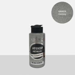 Cadence Hybrid Metallic Acrylic -akryylimaali, sävy Silver, 120 ml