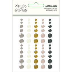 Simple Stories Enamel Dots -tarrat Happily Ever After