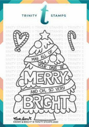 Trinity Stamps leimasin Merry and Bright