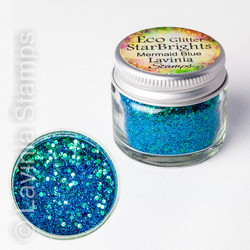 Lavinia StarBrights Eco Glitter -jauhe, sävy Mermaid Blue