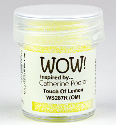 Wow! Embossing Glitters -kohojauhe, sävy Touch Of Lemon by Catherine Pooler, Regular (OM)