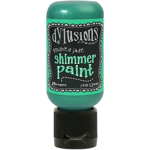 Dylusions Shimmer Paint -akryylimaali, sävy Polished Jade