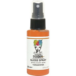 Dina Wakley Media Gloss Spray -suihke, sävy Tangerine, 56 ml