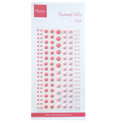 Marianne Design Enamel Dots Pink -tarrat