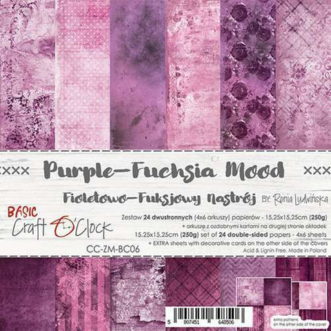 Craft O'clock paperipakkaus Purple-Fuchsia Mood