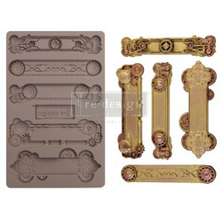 Prima Marketing Mould -muotti Steampunk Plates