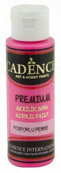 Cadence Premium Acrylic -akryylimaali, sävy Fluorescent Pink (neon), 70 ml