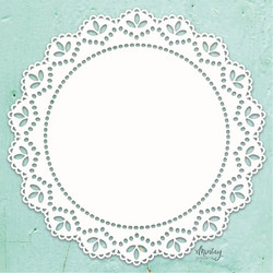 Mintay Chippies Decor -chipboard Doily