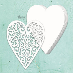 Mintay Chippies Album Base -chipboard Heart