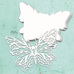Mintay Chippies Album Base -chipboard Butterfly