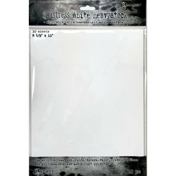 Tim Holtz Distress White Heavystock -kartonki, 8.5