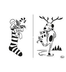 Viva sapluuna Christmas Stocking + Deer