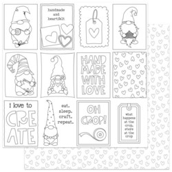 ColorPlay skräppipaperi Crafting With My Gnomies, Color Me Cards