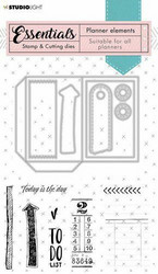 Studio Light leimasin- ja stanssisetti Stamp Planner Essentials Elements