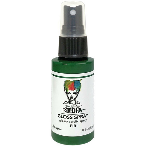 Dina Wakley Media Gloss Spray -suihke, sävy Fir, 56 ml
