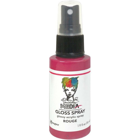 Dina Wakley Media Gloss Spray -suihke, sävy Rouge, 56 ml
