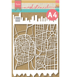 Marianne Design sapluuna Slimline City, A4
