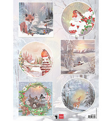 Marianne Design korttikuvat Winter Wishes Fox