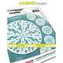 Carabelle Studio Textures Coasters -tekstuurilevyt, Mandala Medley, 6 kpl