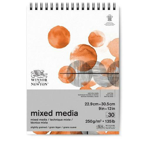 Winsor & Newton Mixed Media -paperipakkaus, 9