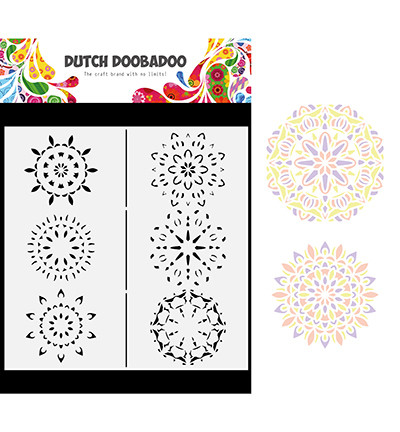 Dutch Doobadoo Slimline Mandalas -sapluuna