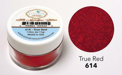 Elizabeth Craft Silk Microfine Glitter -jauhe sävy True Red