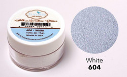 Elizabeth Craft Silk Microfine Glitter -jauhe sävy White