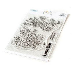 Pinkfresh Studio leimasinsetti Happy Blooms Floral