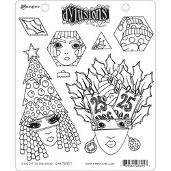 Dylusions leimasinsetti Hats Off To Christmas