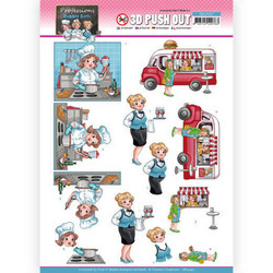 Yvonne Creations Bubbly Girls Professions 3D-kuvat Catering