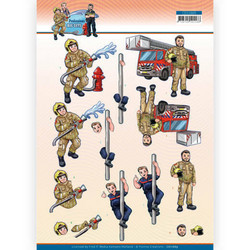Yvonne Creations Big Guys Professions 3D-kuvat Fire Department, leikattava