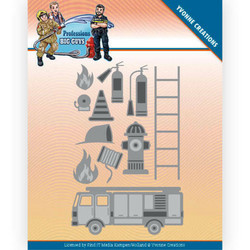 Yvonne Creations Big Guys Professions stanssi Fire Department