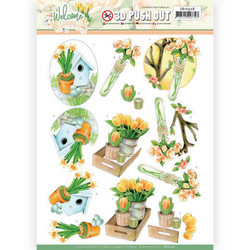 Jeanine's Art Welcome Spring 3D-kuvat Orange Tulips