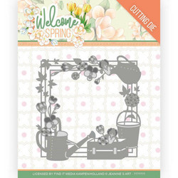 Jeanines Art Welcome Spring stanssi Spring Frame