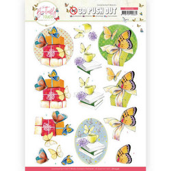 Jeanine's Art Butterfly Touch 3D-kuvat Yellow Butterfly