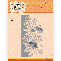 Jeanines Art Humming Bees stanssi Flower Border