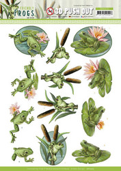 Amy Design Friendly Frogs 3D-kuvat Pond Frogs