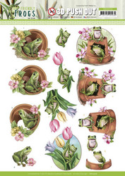 Amy Design Friendly Frogs 3D-kuvat Flower Frogs